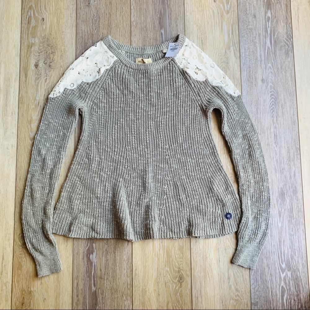 Hollister Lace Cold Shoulder Sweater